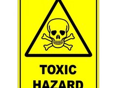 Toxic Hazard Warning Safety Sign